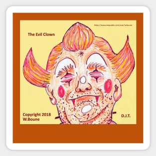 The Evil Clown Sticker